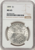 1899 Morgan Dollar NGC MS65