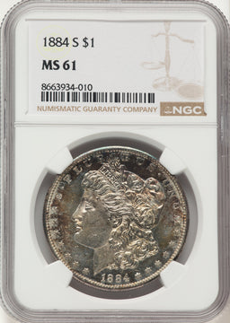 1884-S Morgan Dollar NGC MS61