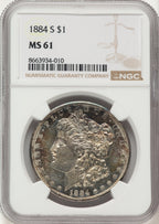 1884-S Morgan Dollar NGC MS61