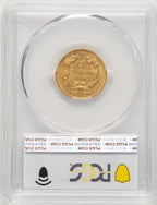 1860 $3 Three Dollar Gold Pieces PCGS MS61