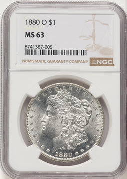 1880-O Morgan Dollar NGC MS63