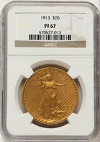 1913 $20 Proof Saint-Gaudens Double Eagle NGC PR67
