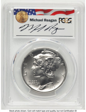 2017 Palladium Eagle 1 oz FS Reagan Legacy Series Michael Reagan PCGS MS70