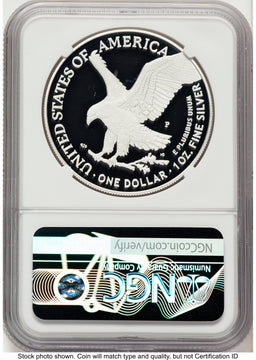 2025-P Proof Silver Eagle Privy U.S. Marine Corps 250th Anniversary 1 oz AR Jeff Garrett Red Book NGC PF70