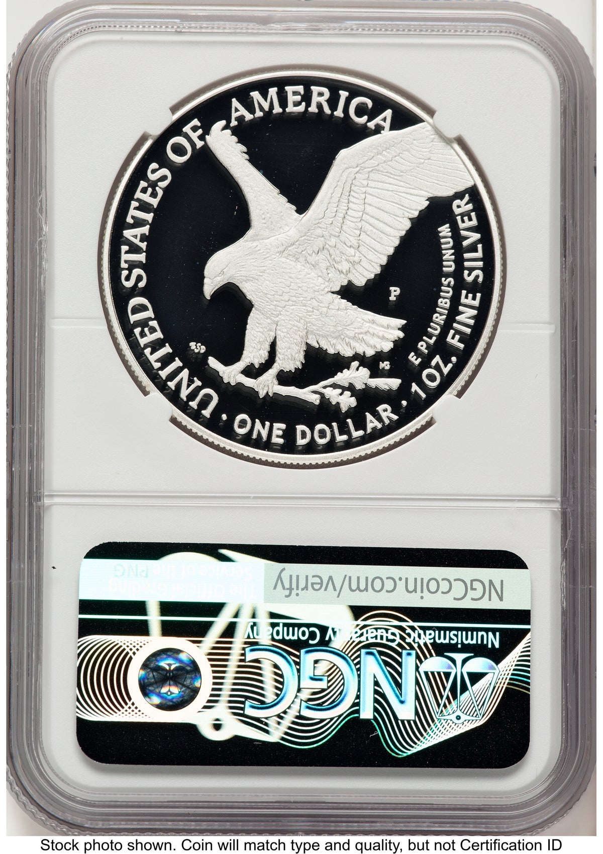 2025-P Proof Silver Eagle Privy U.S. Marine Corps 250th Anniversary 1 oz FDI Jeff Garrett Red Book NGC PF70