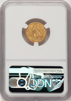 1910 $2.50 Indian Quarter Eagle NGC MS62 (523003007)