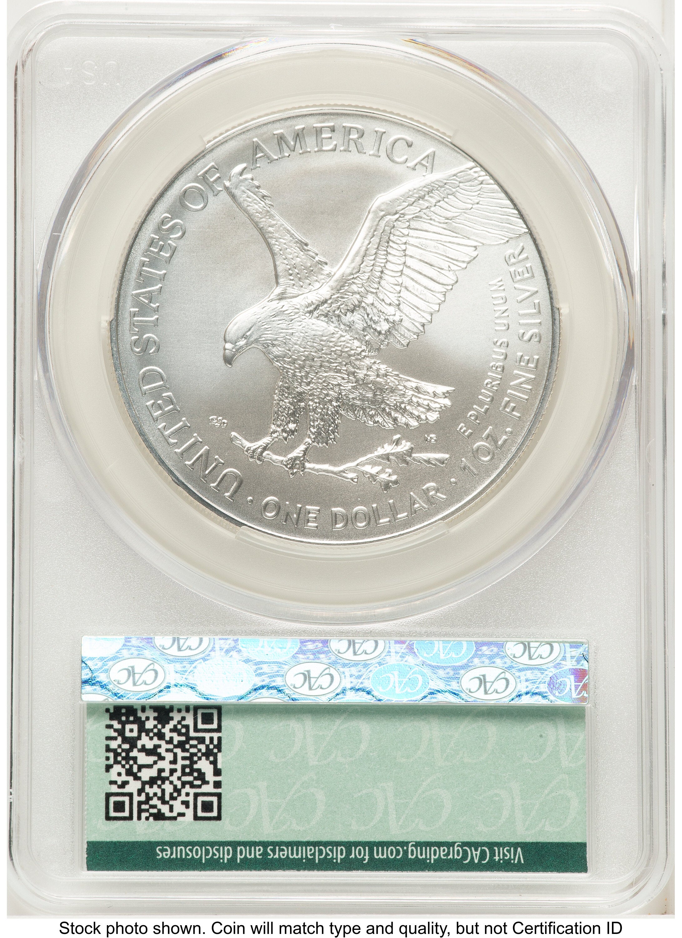 2026 Silver Eagle First Day Of Delivery CACG MS70