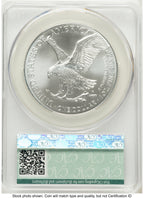 2026 Silver Eagle First Delivery Flag Label CACG MS70