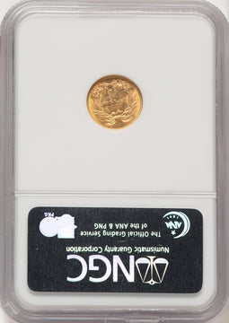 1887 G$1 Gold Dollar NGC MS64