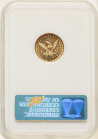 1877 $2.50 Liberty Quarter Eagle NGC MS60