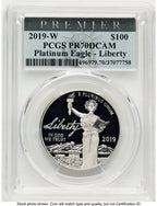 2019-W Proof Platinum Eagle 1 oz Premier Label PCGS PR70