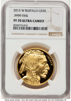 2013-W Proof Gold Buffalo 1 oz Brown Label NGC PF70