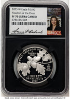 2023-W Proof Platinum Eagle 1 oz Anna Cabral Prestige Treasurer Series NGC PF70