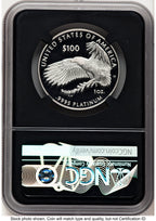 2023-W Proof Platinum Eagle 1 oz Anna Cabral Prestige Treasurer Series NGC PF70