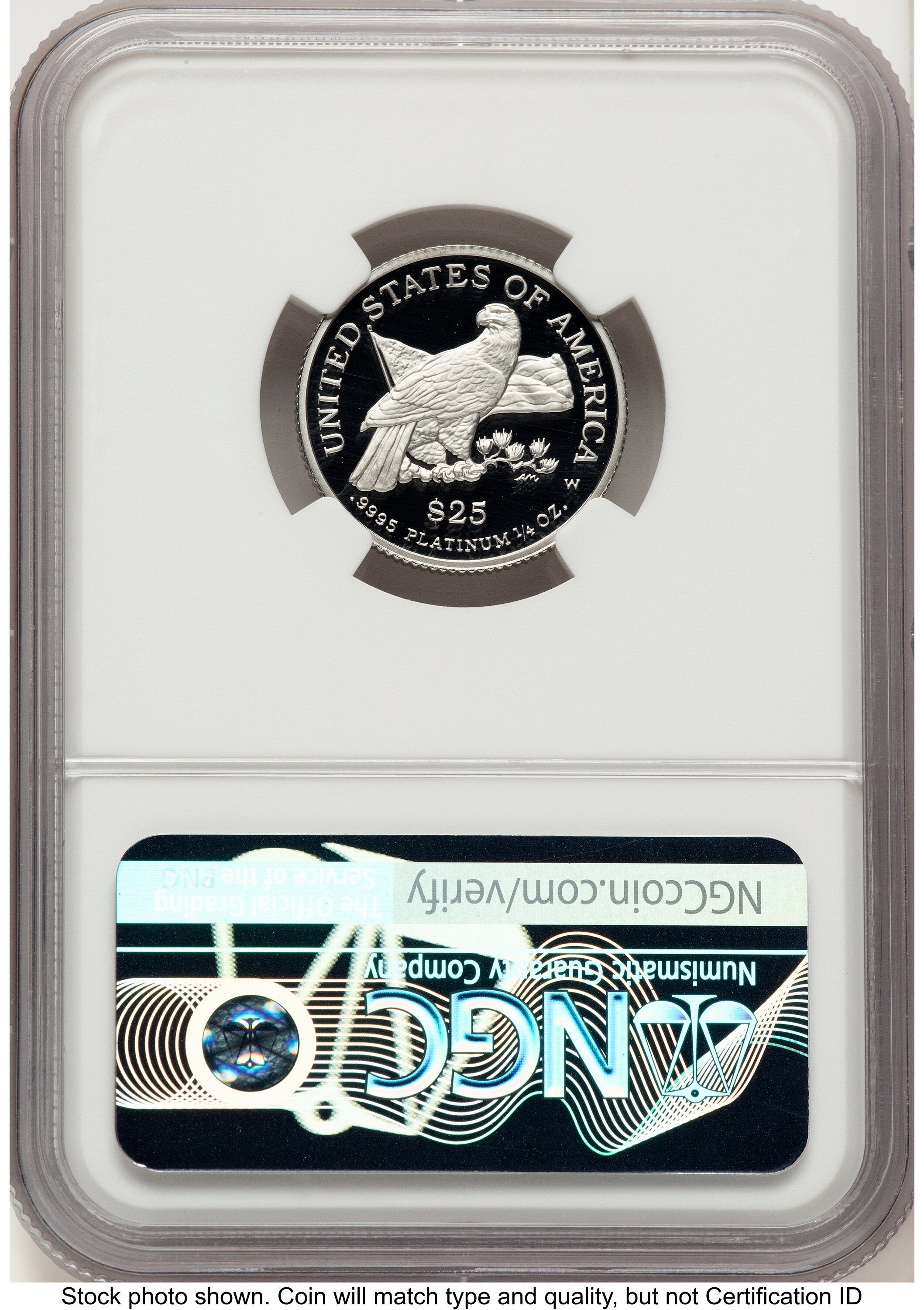 2003-W Proof Platinum Eagle 1/4 oz Brown Label NGC PF70