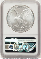 2026 Silver Eagle ER Blue NGC MS70