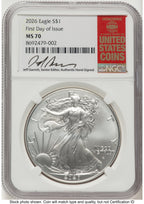2026 Silver Eagle FDI Jeff Garrett Red Book NGC MS70