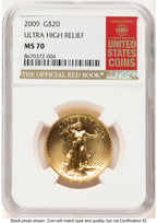 2009 G$20 Ultra High Relief Red Book NGC MS70