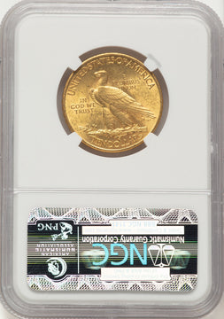 1908 $10 MOTTO Indian Eagle NGC MS62