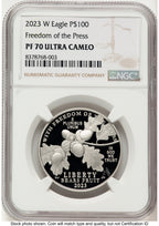 2023-W Proof Platinum Eagle 1 oz Brown Label NGC PF70