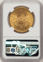 1876-S $20 Liberty Double Eagle NGC MS60