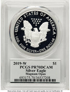 2019-W Proof Silver Eagle 1 oz Magnum Opus PCGS PR70