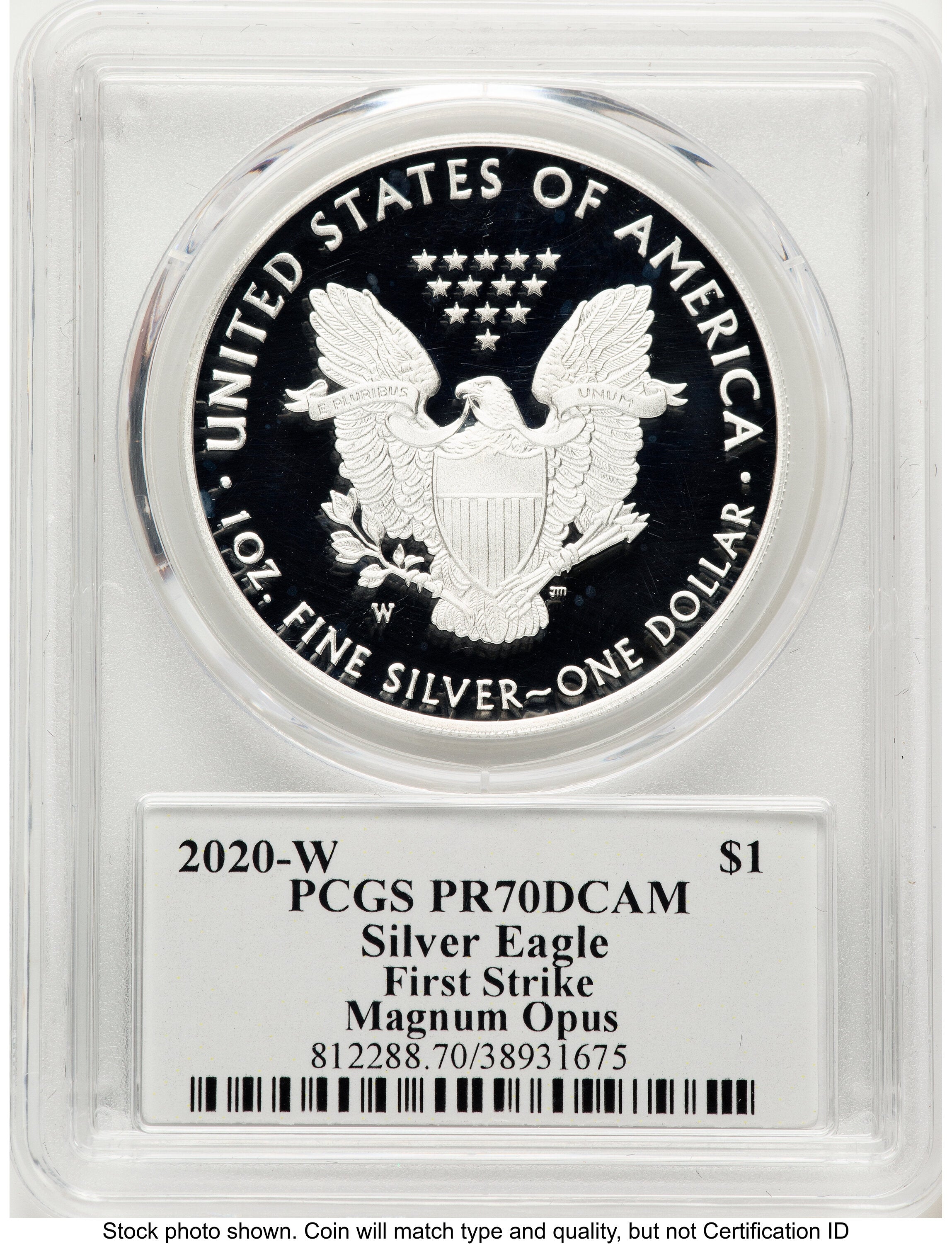 2020-W Proof Silver Eagle 1 oz FS Magnum Opus PCGS PR70