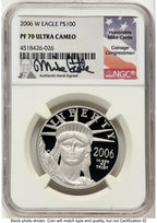 2006-W Proof Platinum Eagle 1 oz Mike Castle NGC PF70