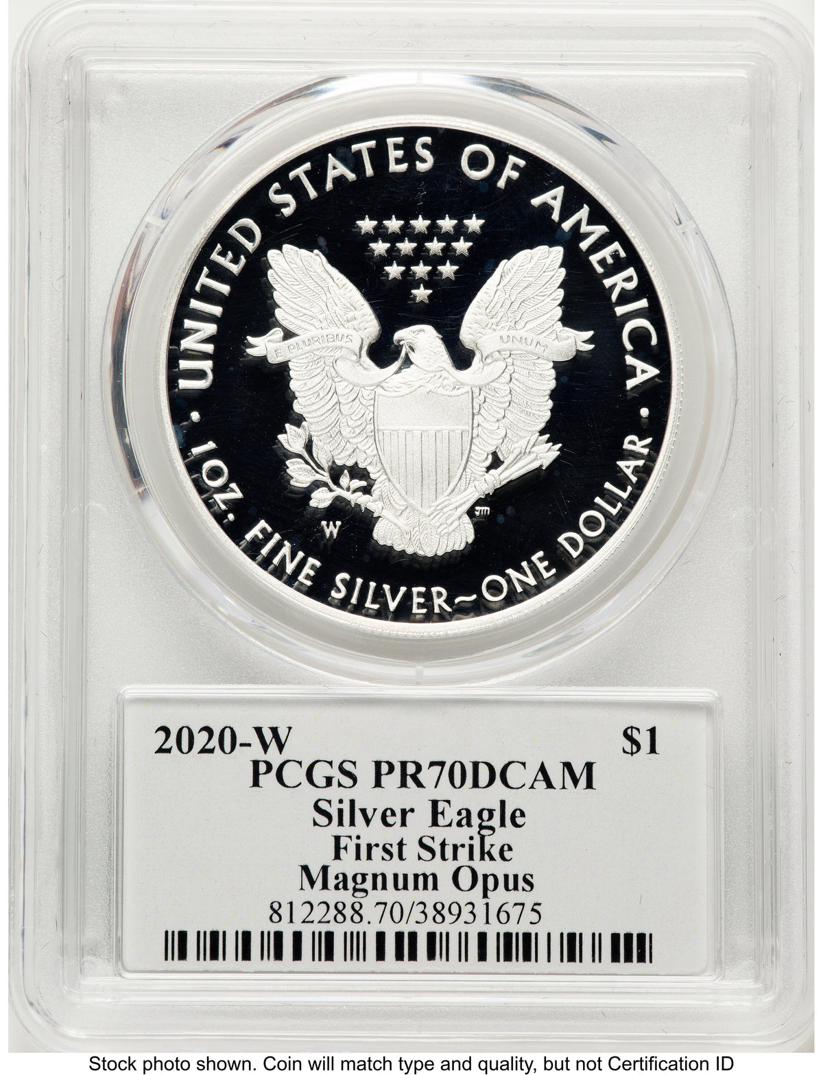 2020-W Proof Silver Eagle 1 oz FS Magnum Opus PCGS PR70