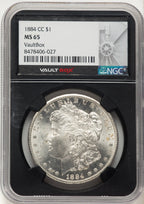 1884-CC Morgan Dollar NGC MS65