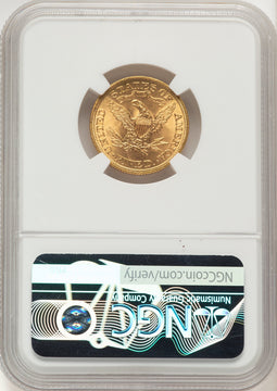 1899 $5 Liberty Half Eagle NGC MS66