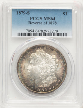 1879-S Reverse of 1878 Morgan Dollar PCGS MS64