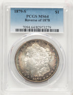 1879-S Reverse of 1878 Morgan Dollar PCGS MS64