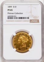 1899 $10 Proof Liberty Eagle NGC PR65