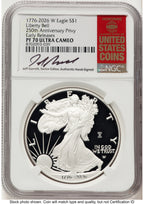 2026-W Proof Silver Eagle 1 oz ER Jeff Garrett Red Book NGC PF70