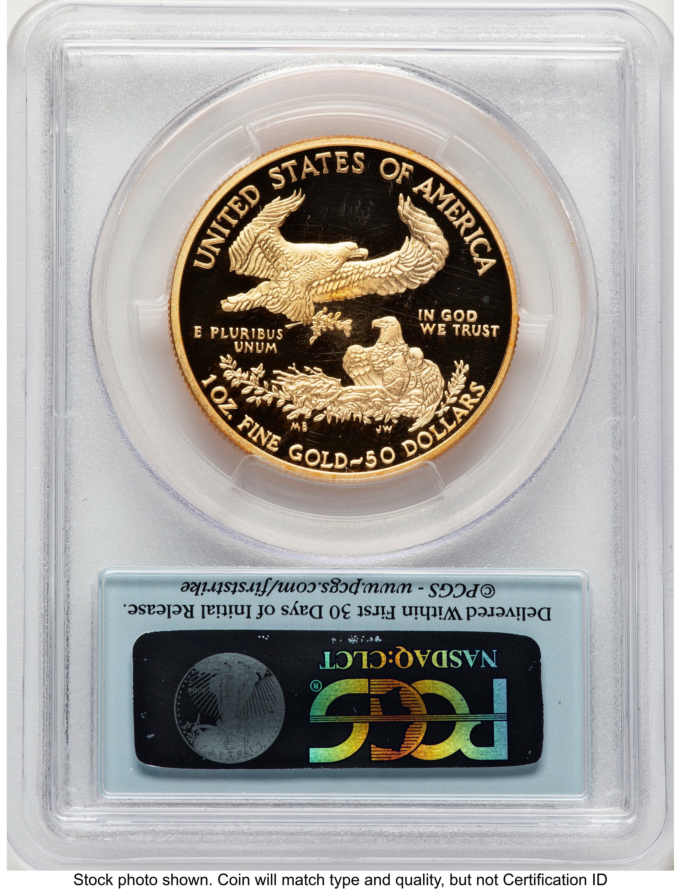 2012-W Proof Gold Eagle 1 oz FS Flag PCGS PR70