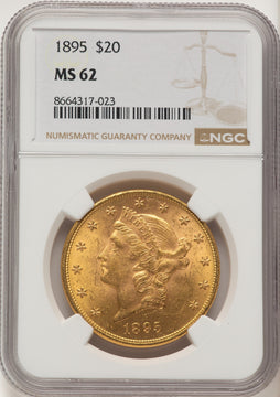 1895 $20 Liberty Double Eagle NGC MS62