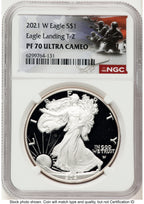 2021-W TY2 Proof Silver Eagle 1 oz Military Flag NGC PF70