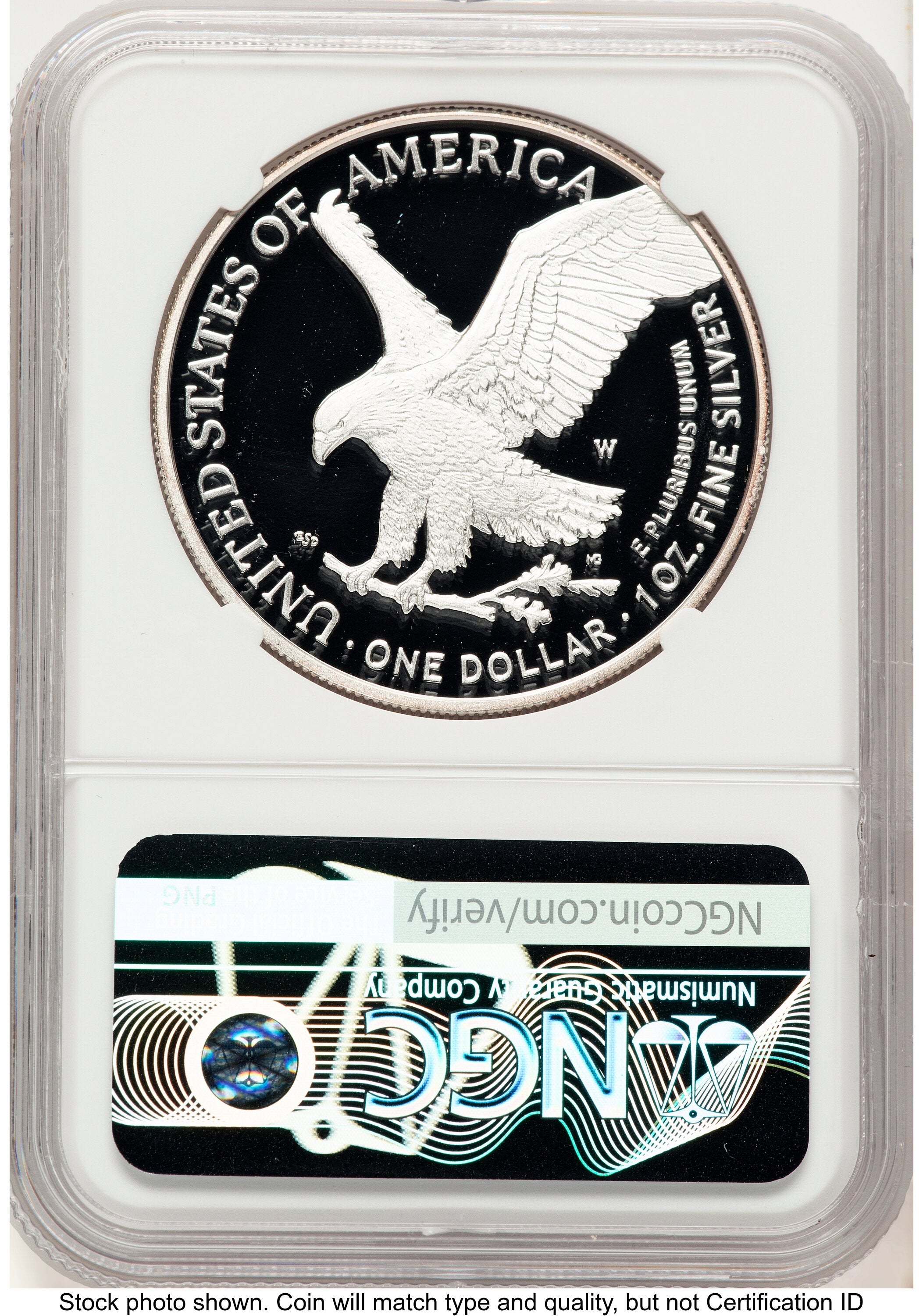 2021-W TY2 Proof Silver Eagle 1 oz Military Flag NGC PF70