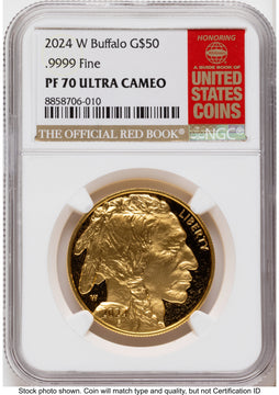2024-W Proof Gold Buffalo 1 oz Red Book NGC PF70