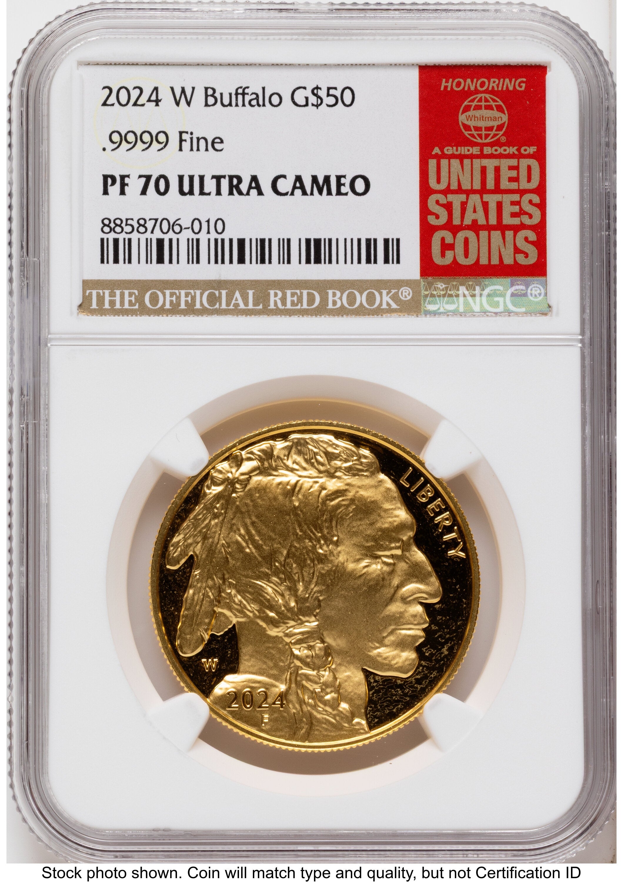 2024-W Proof Gold Buffalo 1 oz Red Book NGC PF70