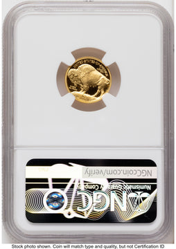 2008-W Proof Gold Buffalo 1/10 oz Red Book NGC PF70