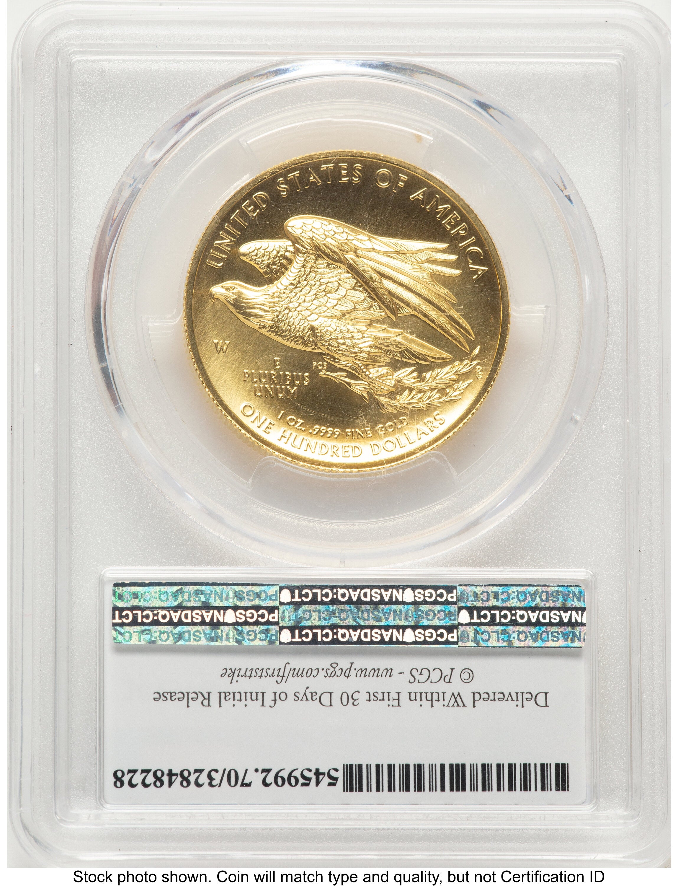 2015-W G$100 American Liberty High Relief FS Liberty Flag Label PCGS MS70