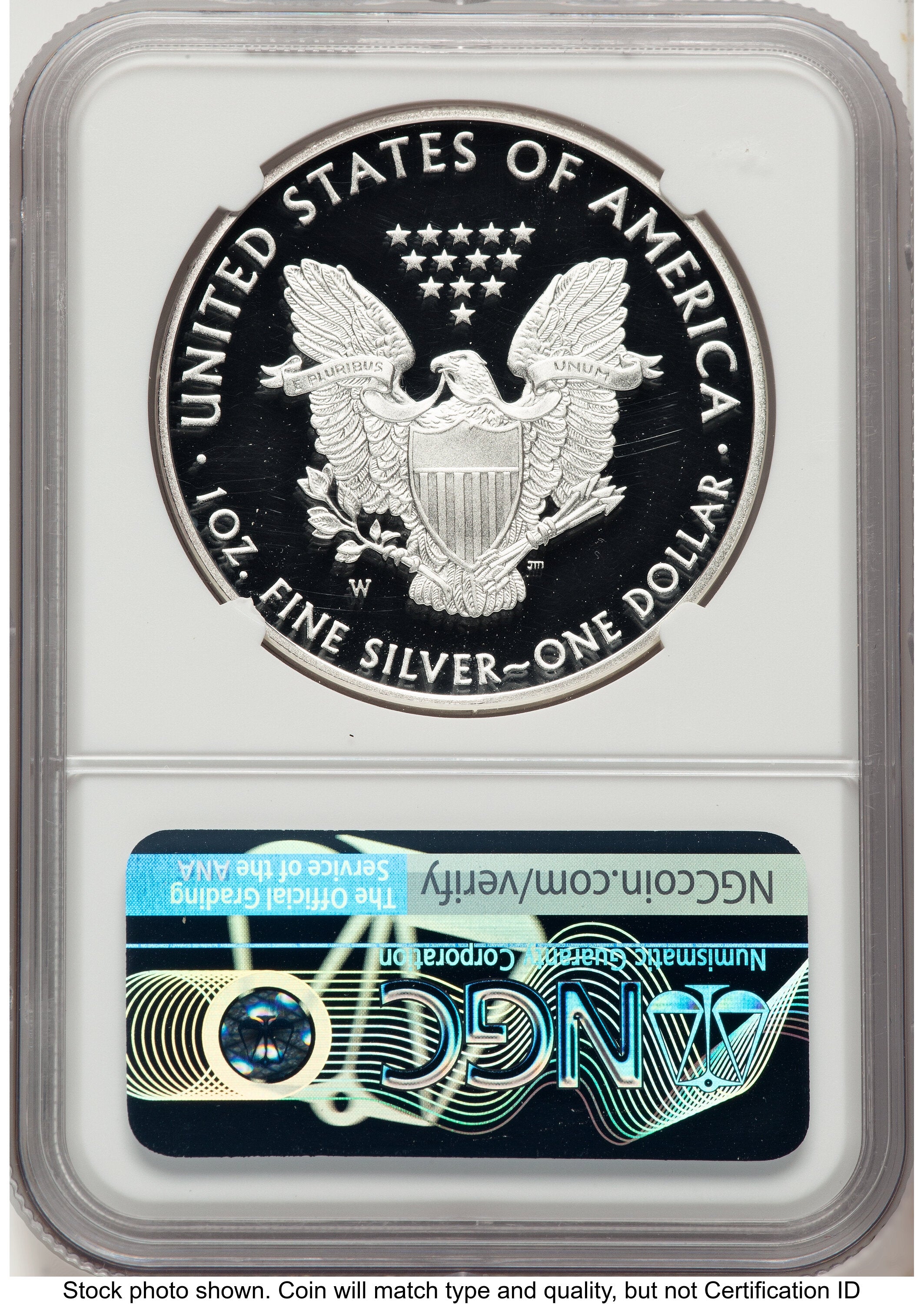 2016-W Proof Silver Eagle 1 oz 2019 West Point Mint Hoard John Reagan Bust Art NGC PF70 Mercanti
