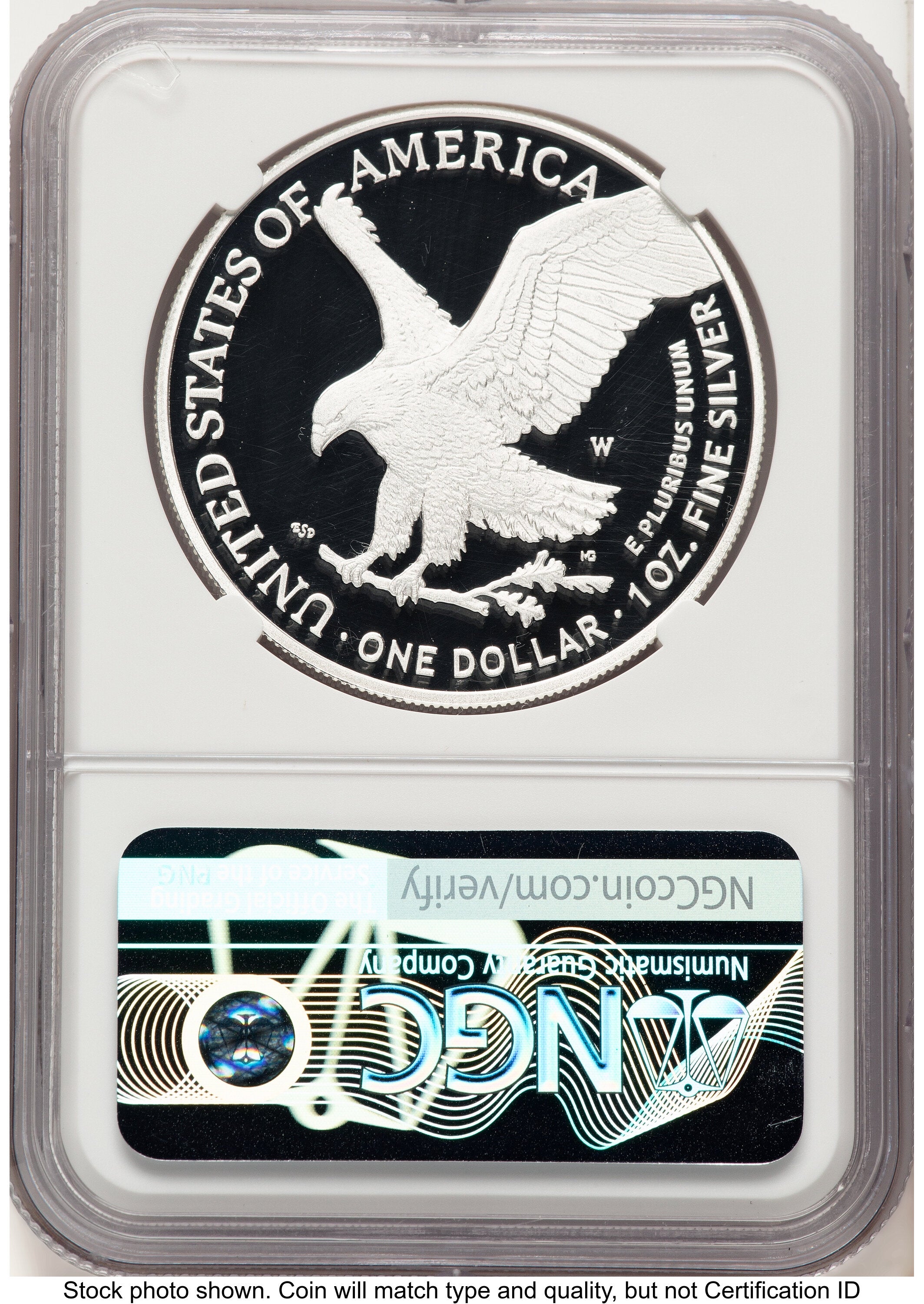 2022-W Proof Silver Eagle 1 oz Brown Label NGC PF70