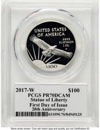 2017-W Proof Platinum Eagle 1 oz FDI John PCGS PR70 Mercanti