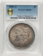 1886-O Morgan Dollar PCGS MS61