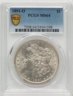 1891-O Morgan Dollar PCGS MS64