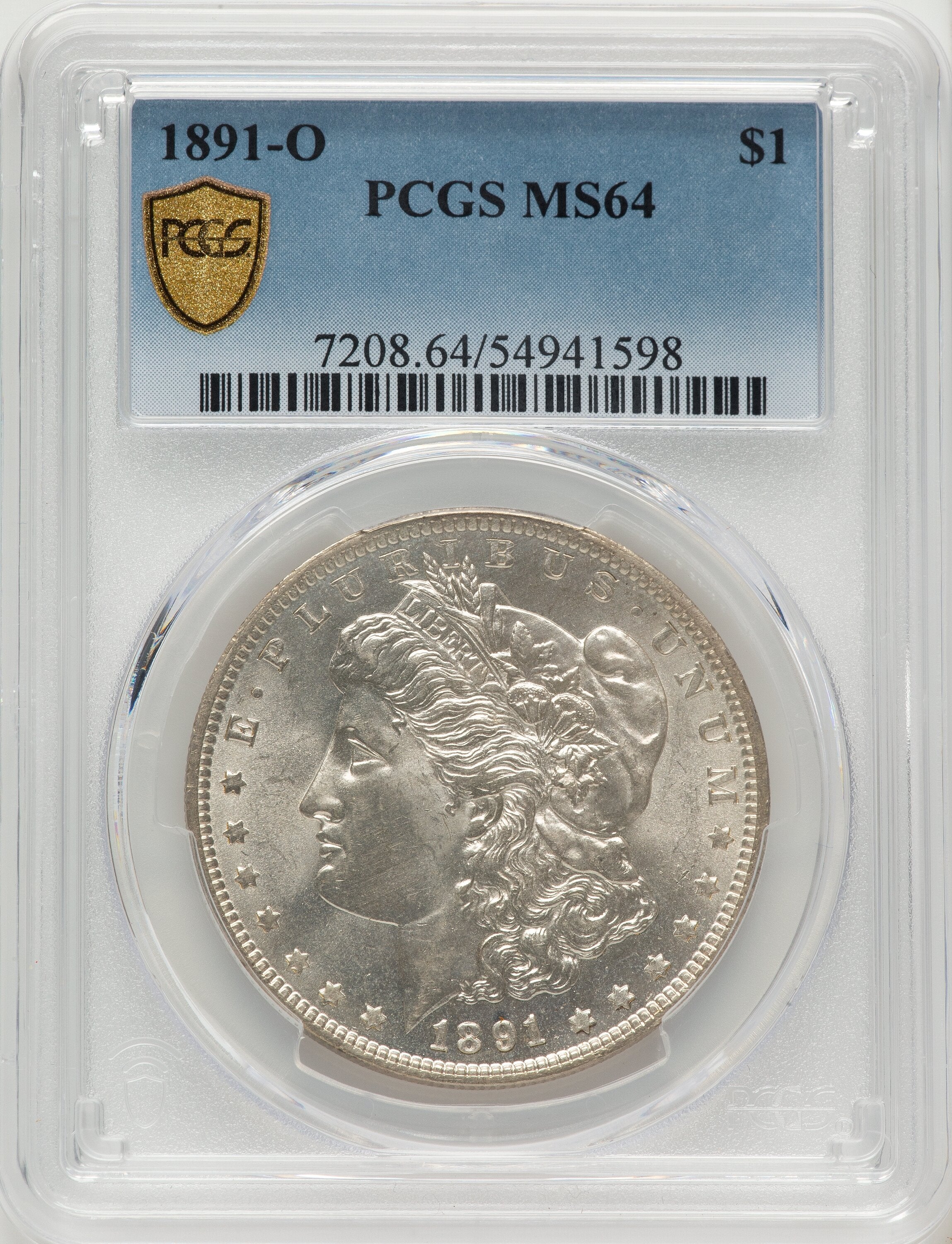 1891-O Morgan Dollar PCGS MS64