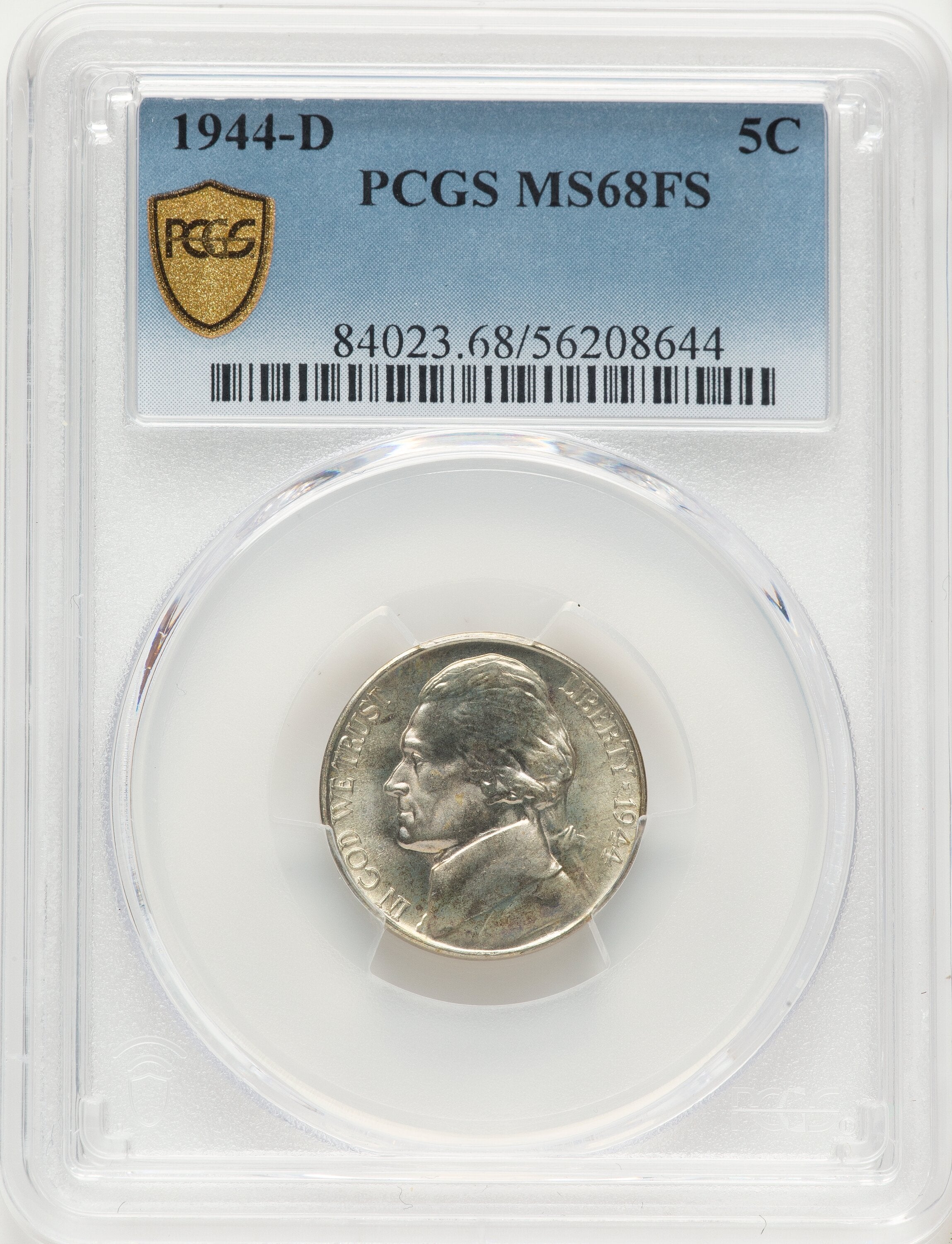 1944-D 5C FS Jefferson Nickel PCGS MS68 | LCR Coin